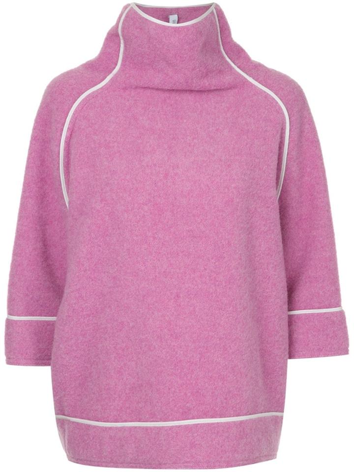 Gauchère Halter Neck Sweatshirt - Pink & Purple