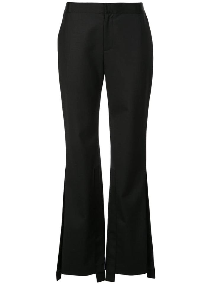 Monse Side Slit Flared Trousers - Black