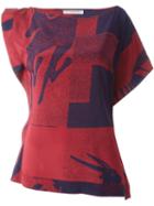 A.f.vandevorst 161 Active Top, Women's, Size: 34, Red, Silk/spandex/elastane
