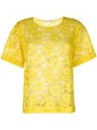Miahatami Floral Lace Top - Yellow & Orange
