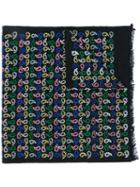 Ps By Paul Smith - Multicolour Teardrop Stitched Scarf - Men - Wool - One Size, Black, Wool