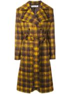 Aalto Checked Belted Coat - Brown