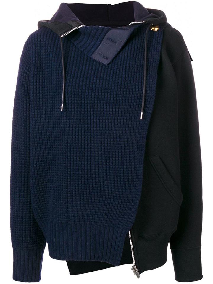 Sacai Layered Cardigan - Blue