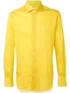 Kiton - Checked Shirt - Men - Cotton - 42, Yellow/orange, Cotton