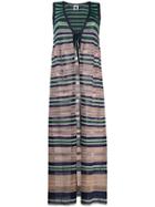 M Missoni Striped Maxi Cardigan - Blue