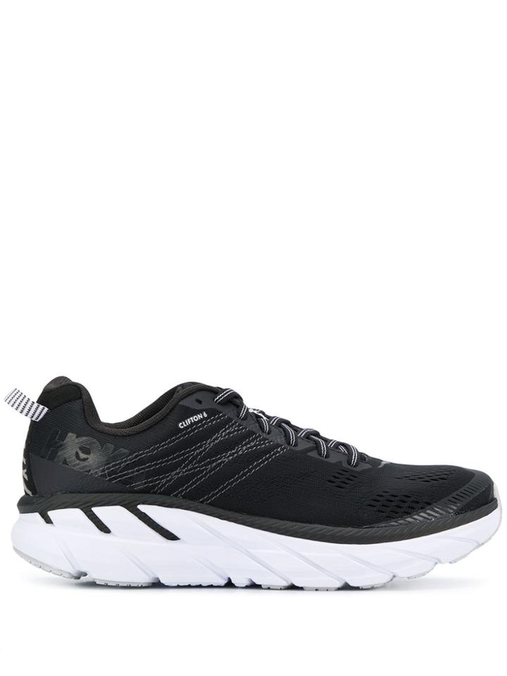 Hoka One One Chunky Sole Sneakers - Black