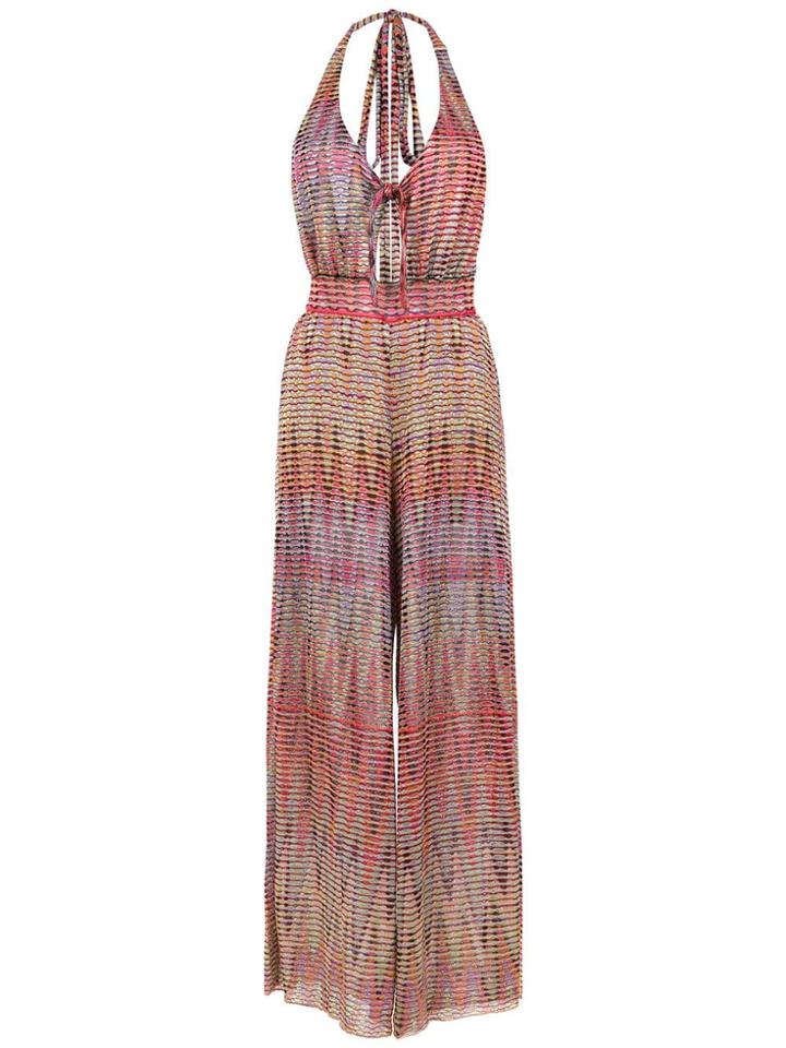 Cecilia Prado Alzira Knitted Jumpsuit - Pink & Purple