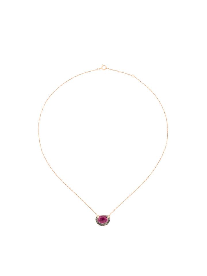 Celine Daoust Tourmaline And Diamond Pendant Necklace - Unavailable