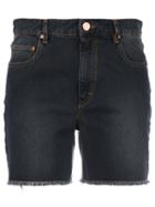 Isabel Marant Étoile Pocket-logo Denim Shorts, Women's, Size: 40, Blue, Cotton