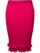 Givenchy Frill Frimmed Skirt - Pink