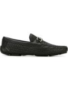 Salvatore Ferragamo Londra Loafers, Men's, Size: 9, Black, Leather/rubber