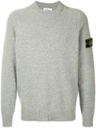 Stone Island Crew Neck Knitted Sweater - Grey