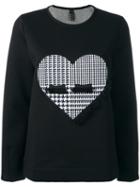Mother Heart Patch Sweatshirt, Women's, Size: Xs, Black, Cotton/modal