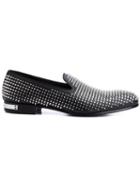 Philipp Plein My Fears Slippers, Men's, Size: 44, Black, Leather/metal Other