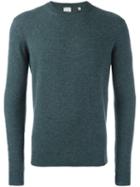 Paul Smith Crew Neck Sweater, Men's, Size: Medium, Green, Cashmere