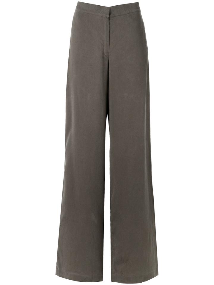 Egrey Wide Leg Trousers, Women's, Size: 42, Green, Viscose