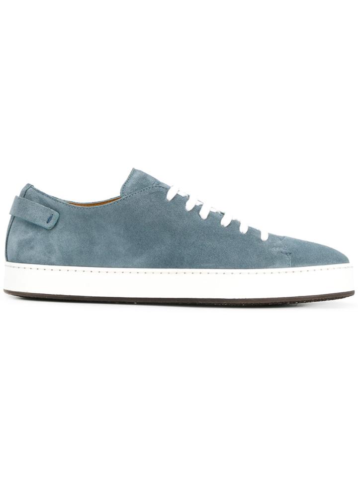 Santoni Contrast Sole Sneakers - Blue