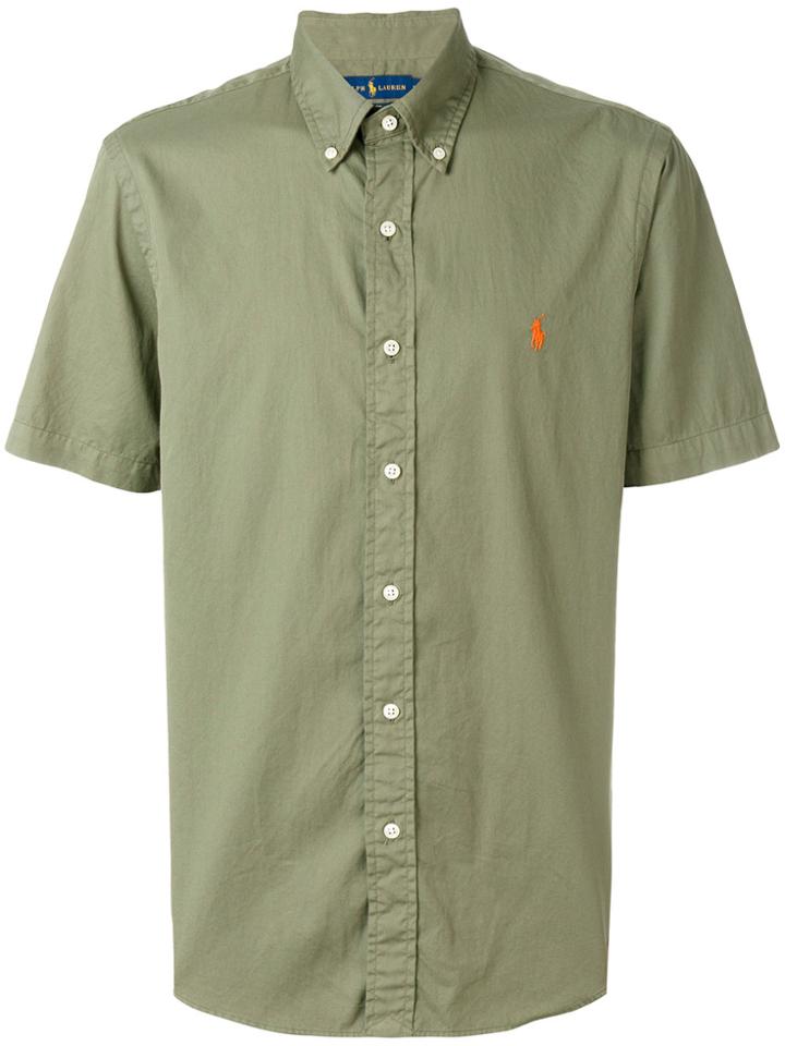 Ralph Lauren Logo Patch Shortsleeved Shirt - Green