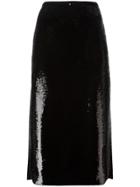 Rochas Sequin Embellished Skirt - Black