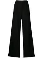 Blanca Long Flared Trousers - Black