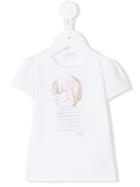 Il Gufo - Girl Print T-shirt - Kids - Cotton/spandex/elastane - 18 Mth, White