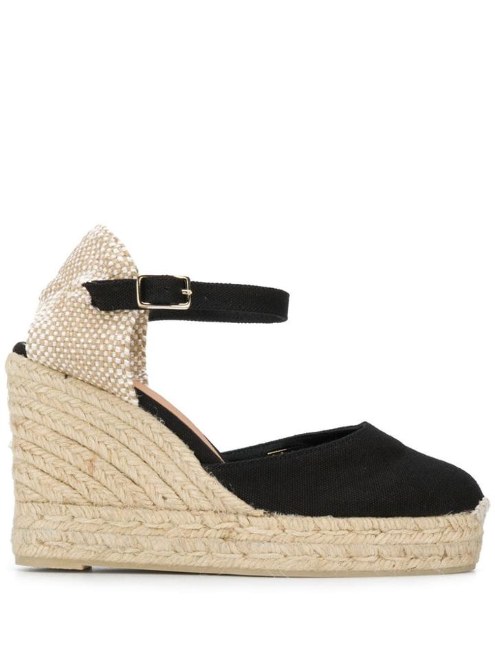 Castañer Carol Wedge Espadrilles - Black