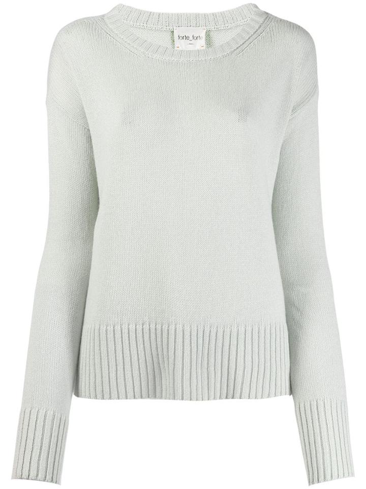 Forte Forte Ribbed Trim Jumper - Blue