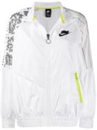 Nike Mesh Panel Bomber Jacket - White