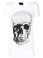 Philipp Plein Skull Embellished T-shirt - White