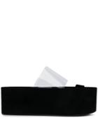 Neous Clear Strap Slides - Black