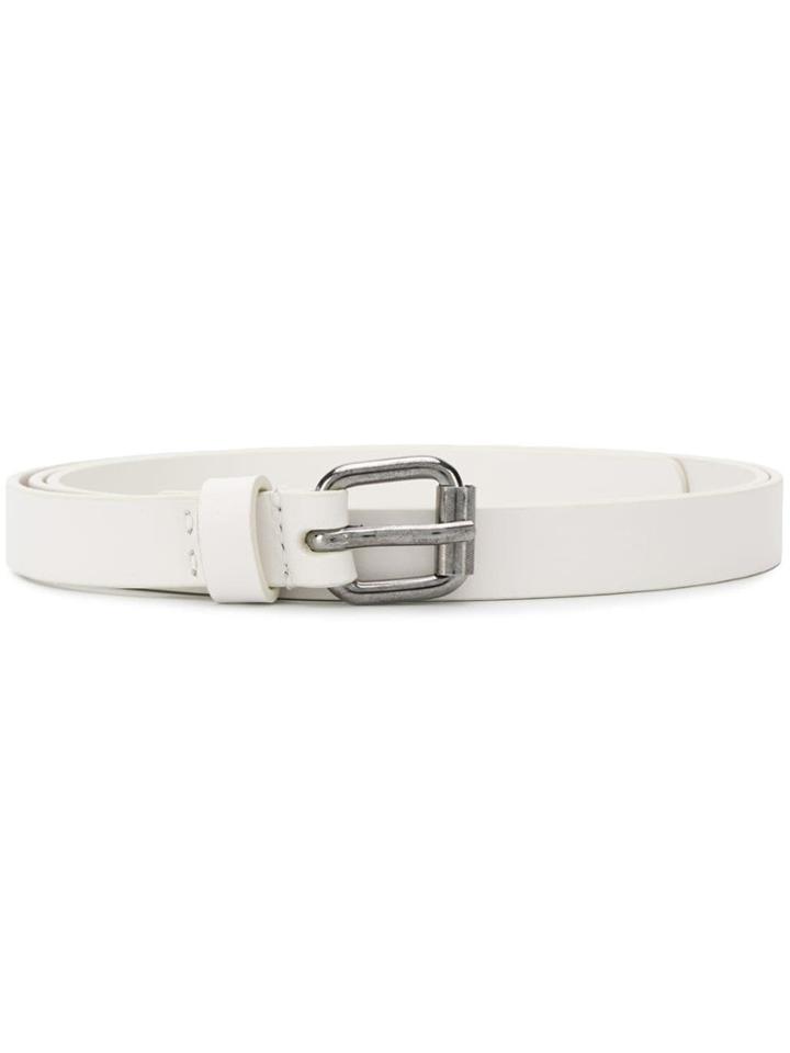 Aspesi Buckled Belt - White