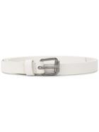 Aspesi Buckled Belt - White