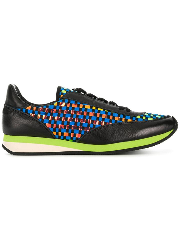 Comme Des Garçons Shirt Iridescent Woven Sneakers - Multicolour