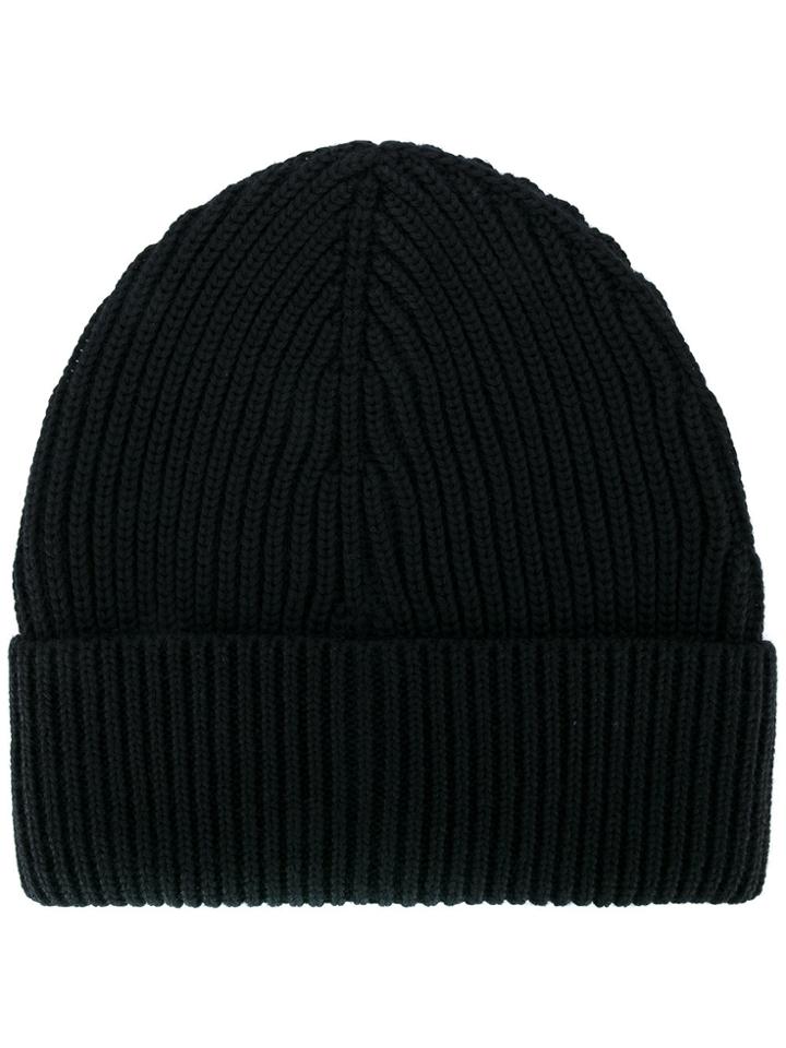 Maison Margiela Ribbed Beanie Hat - Black