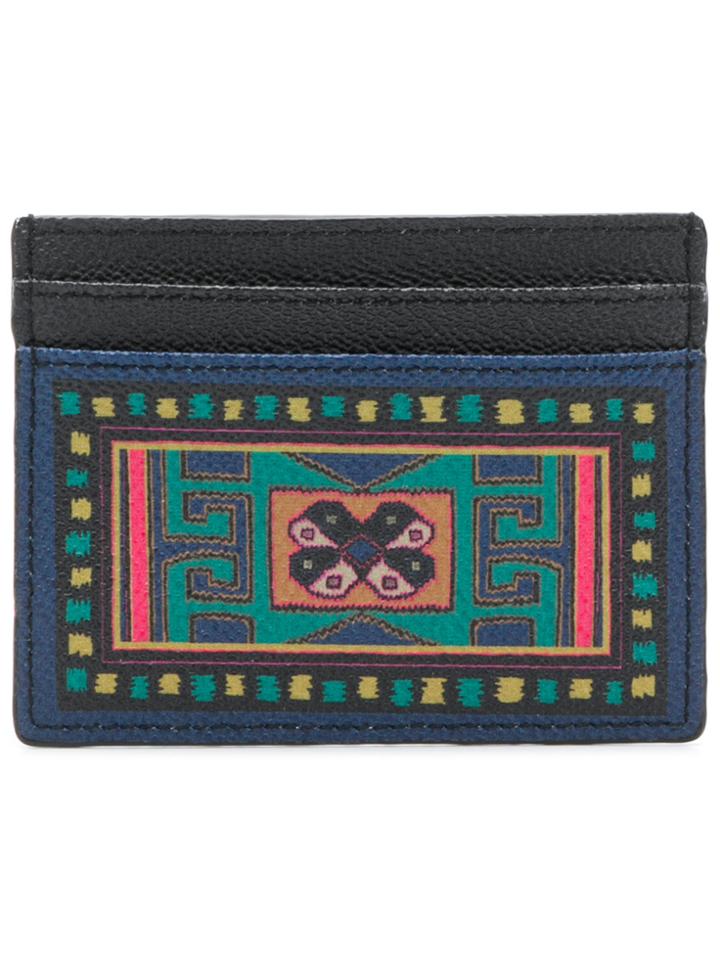 Etro Printed Card Holder - Black