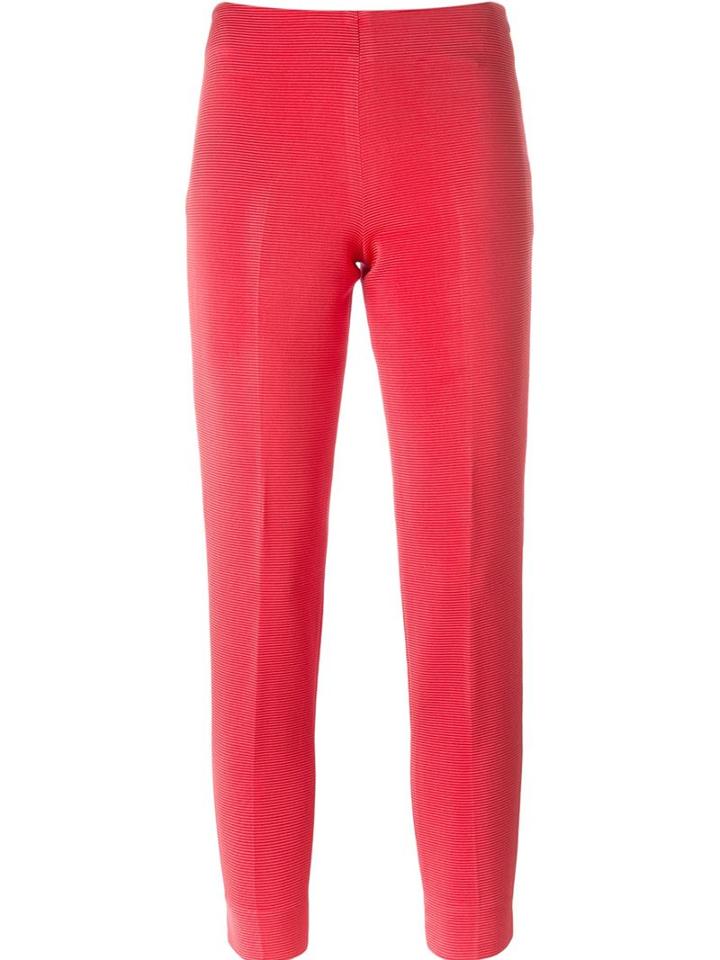 Pt01 Tailored Slim Pants, Women's, Size: 42, Red, Viscose/polyamide