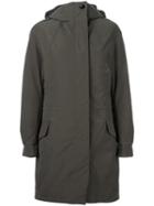 Hope Hooded Coat, Women's, Size: 38, Green, Nylon/polyester