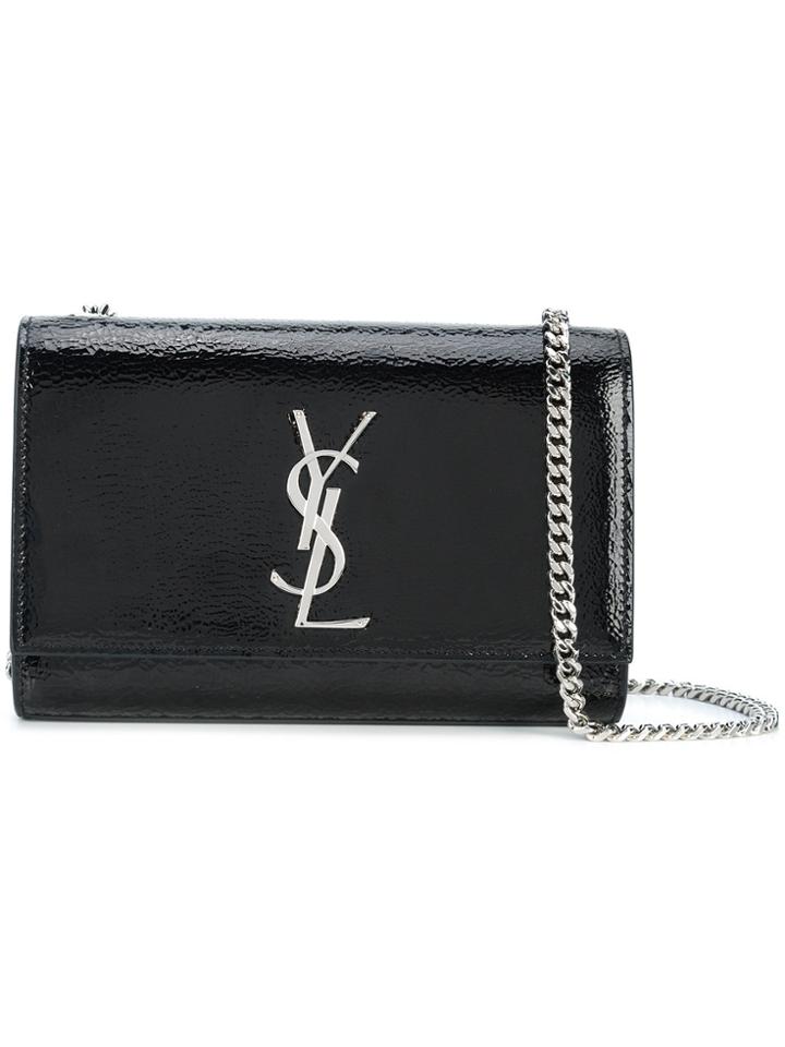 Saint Laurent Monogrammed Chain Shoulder Strap - Black