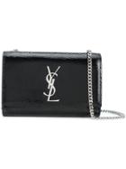 Saint Laurent Monogrammed Chain Shoulder Strap - Black