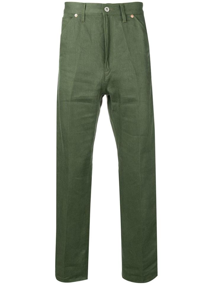 Junya Watanabe Man Straight Trousers - Green