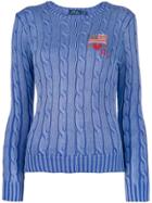 Polo Ralph Lauren Logo Knitted Sweater - Blue