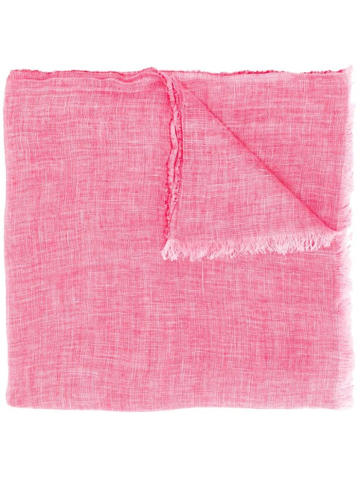 Ermenegildo Zegna Logo Embroidered Scarf