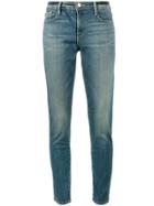 Frame Denim Le Garcon Blue Mid Rise Straight Leg Jeans