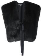 Helmut Lang Cropped Waistcoat, Women's, Blue, Silk/modacrylic