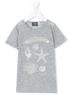 Tocotò Vintage - Treasures Print T-shirt - Kids - Linen/flax/polyester - 10 Yrs, Boy's, Grey