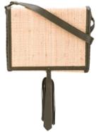 Attiki Shoulder - Women - Raffia/nappa Leather - One Size, Green, Raffia/nappa Leather, Zeus+dione
