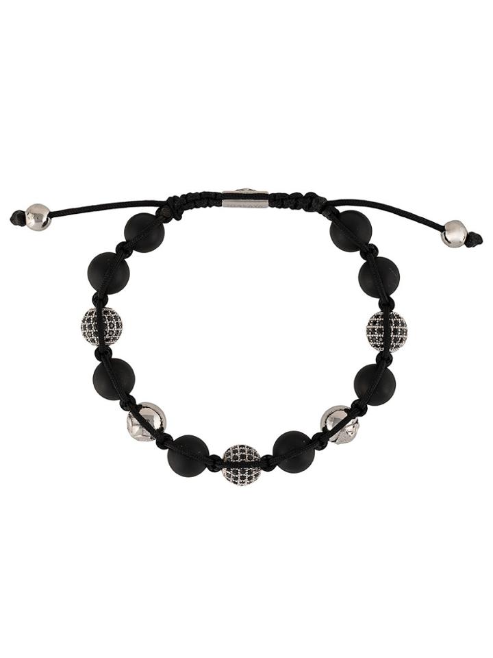 Nialaya Jewelry Corded Beaded Bracelet - Black