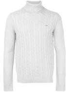 Sun 68 Fitted Roll-neck Sweater - Grey
