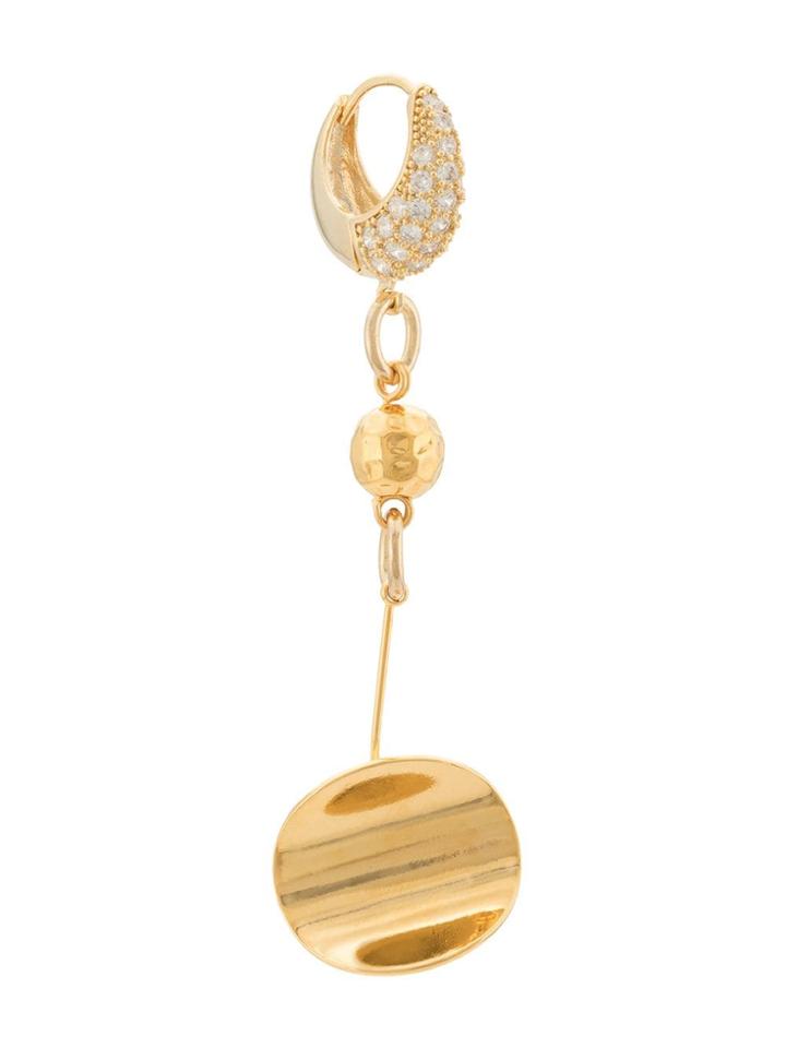 Mounser Drop Plate Earring - Gold