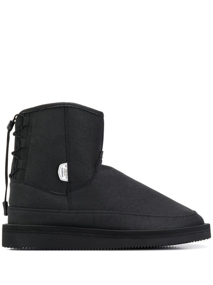 Suicoke Flat Snow Boots - Black
